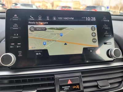 2020 Honda Accord Touring 2.0T W/ Navigation and Moonroof
