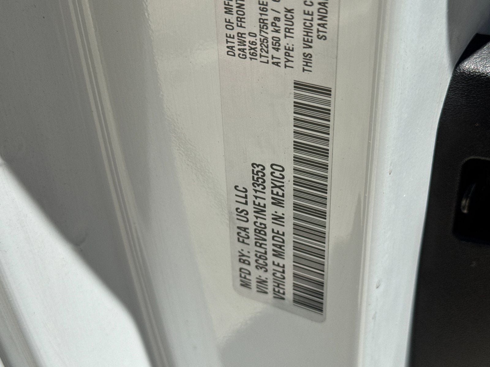 2022 RAM ProMaster 1500 Base