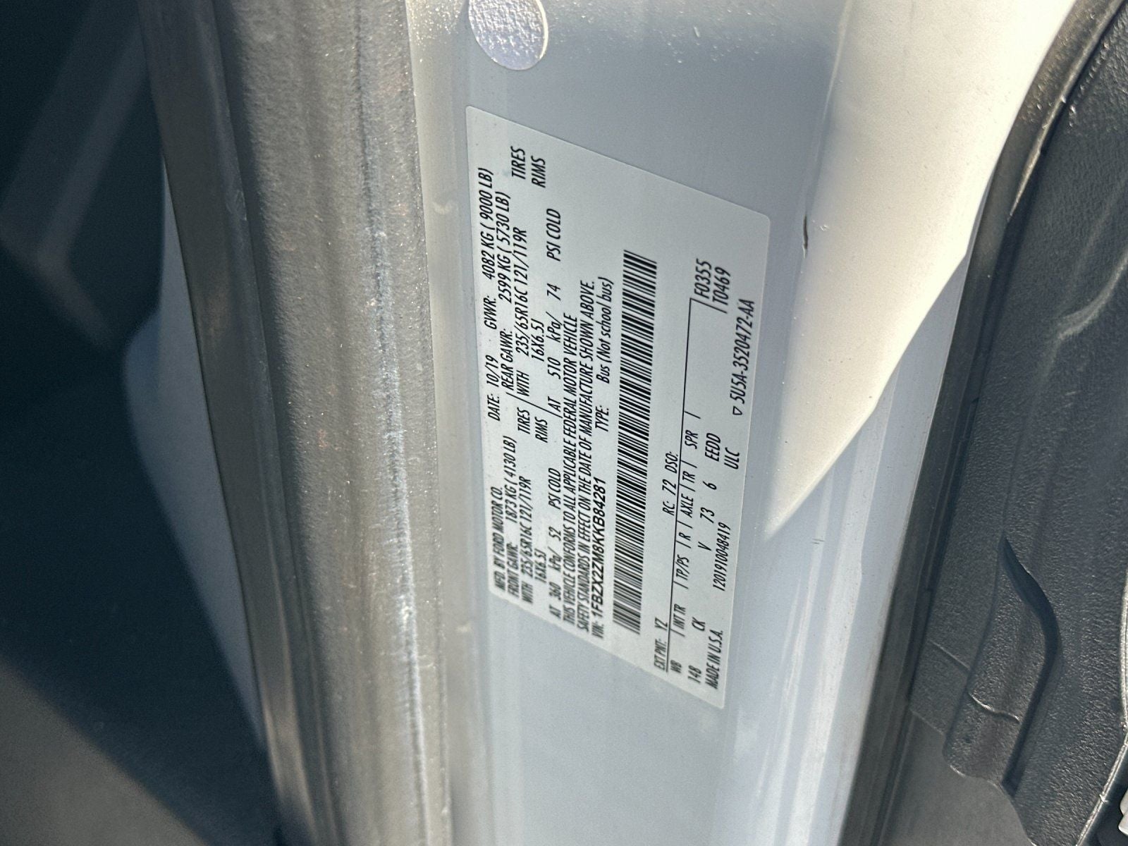 2019 Ford Transit-350 XLT