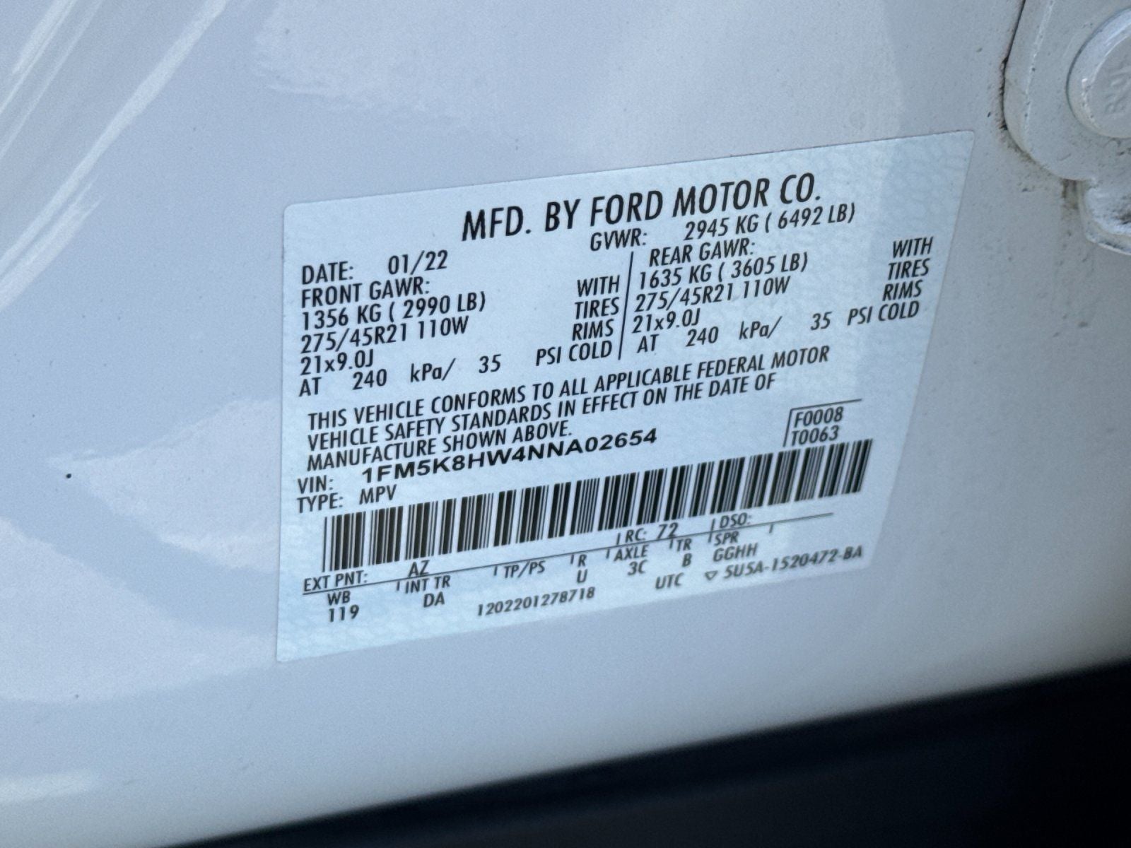2022 Ford Explorer Platinum