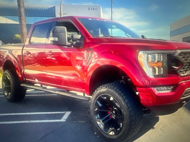 2021 Ford F-150 XLT Super Crew 4WD Black Widow Lifted & Upgraded Wheel