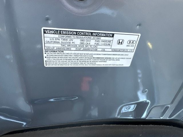 2018 Honda Accord EX-L 2.0T