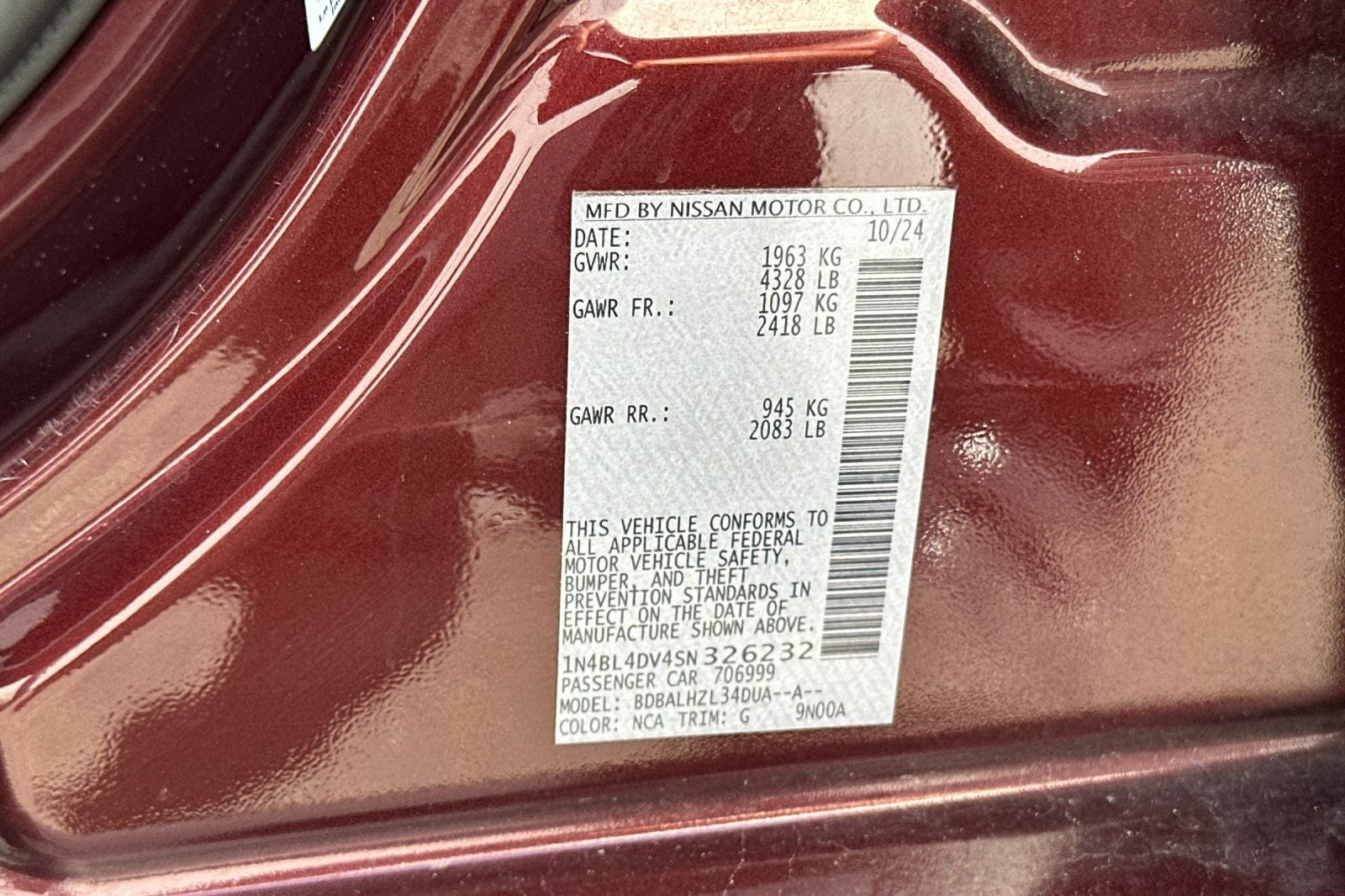 2025 Nissan Altima 2.5 SV