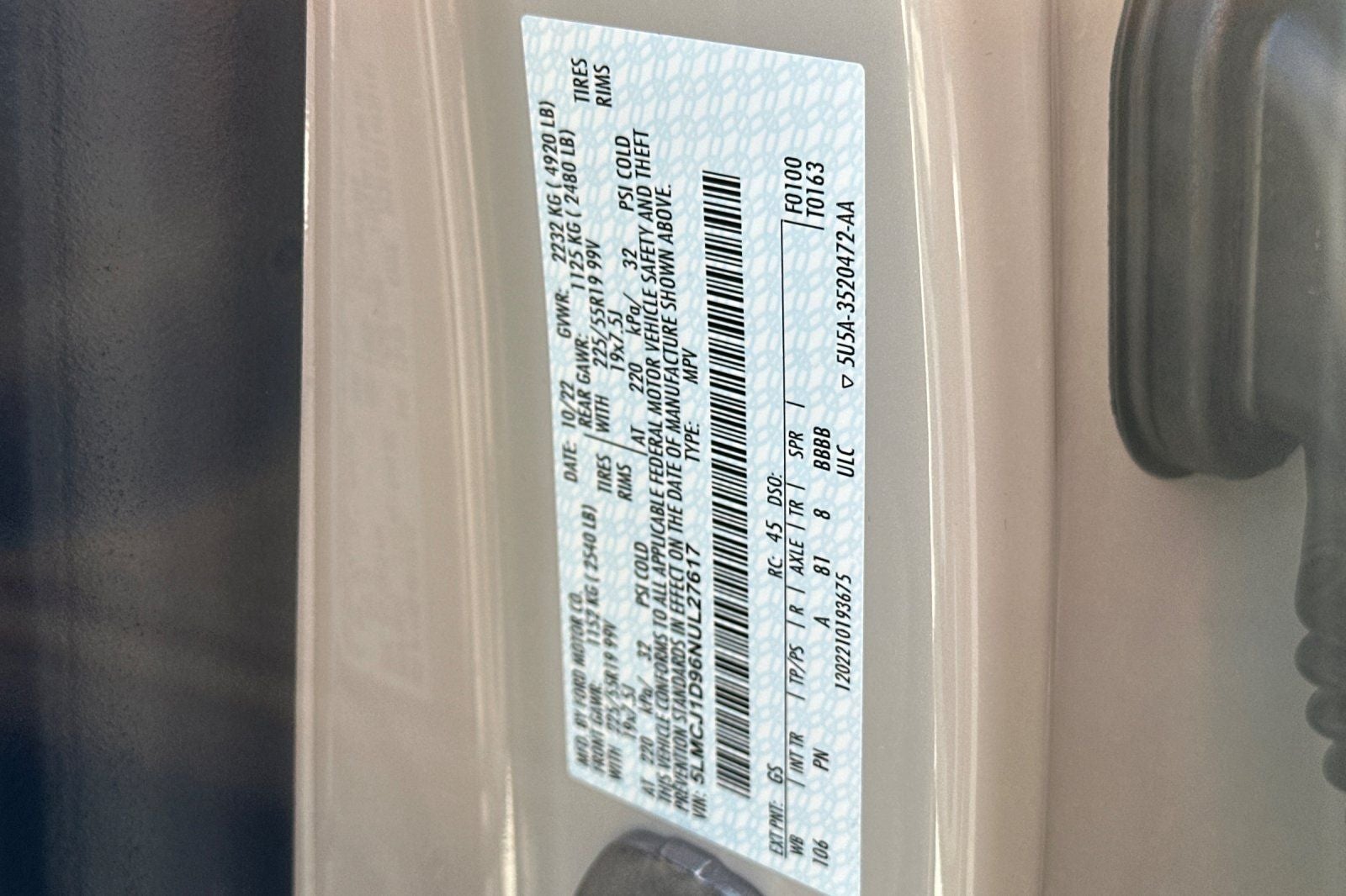 2022 Lincoln Corsair Standard AWD