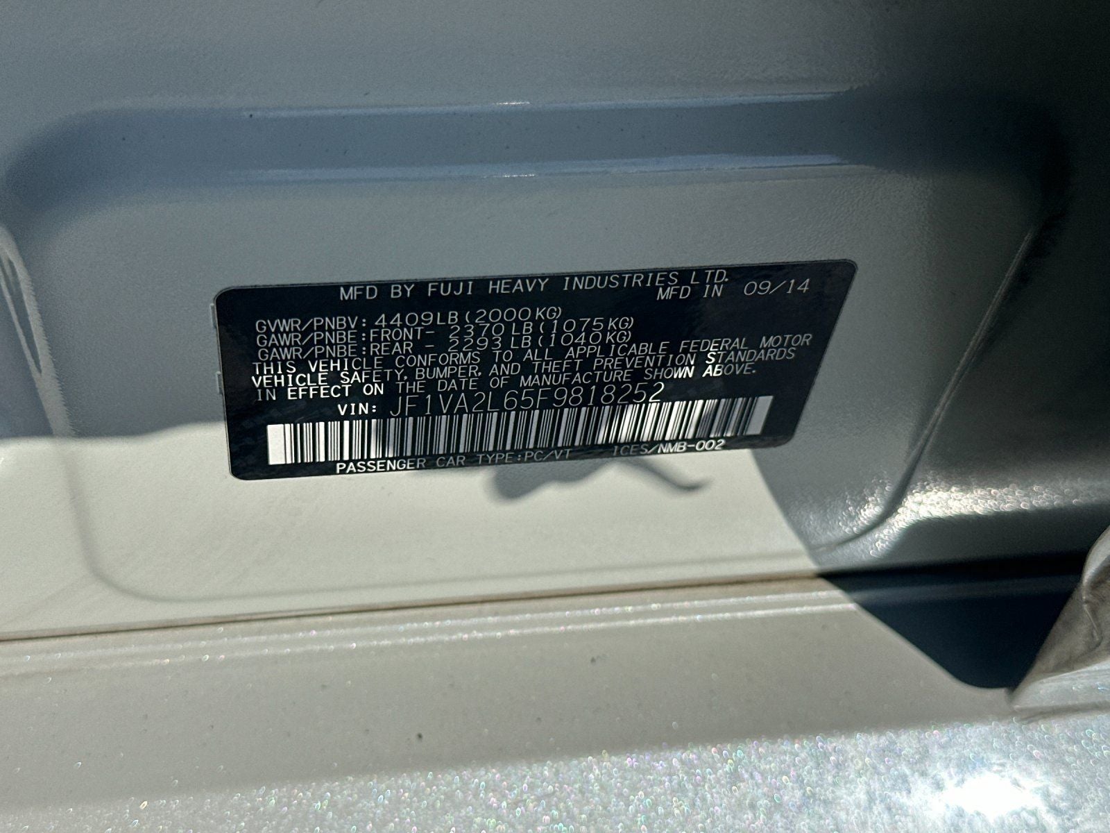2015 Subaru Impreza WRX STi