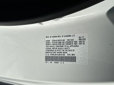 2018 Honda Odyssey EX-L