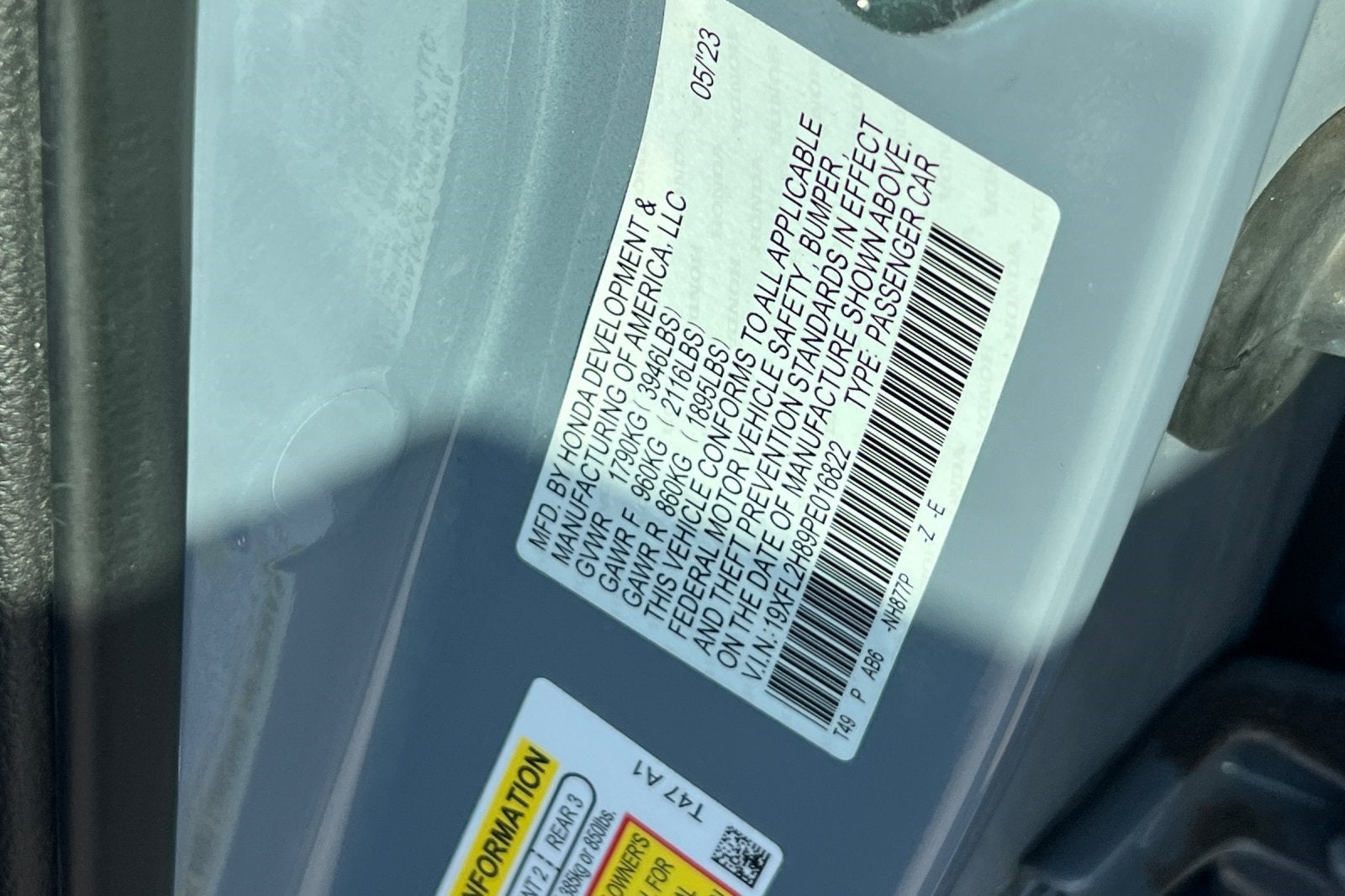 2023 Honda Civic Sport