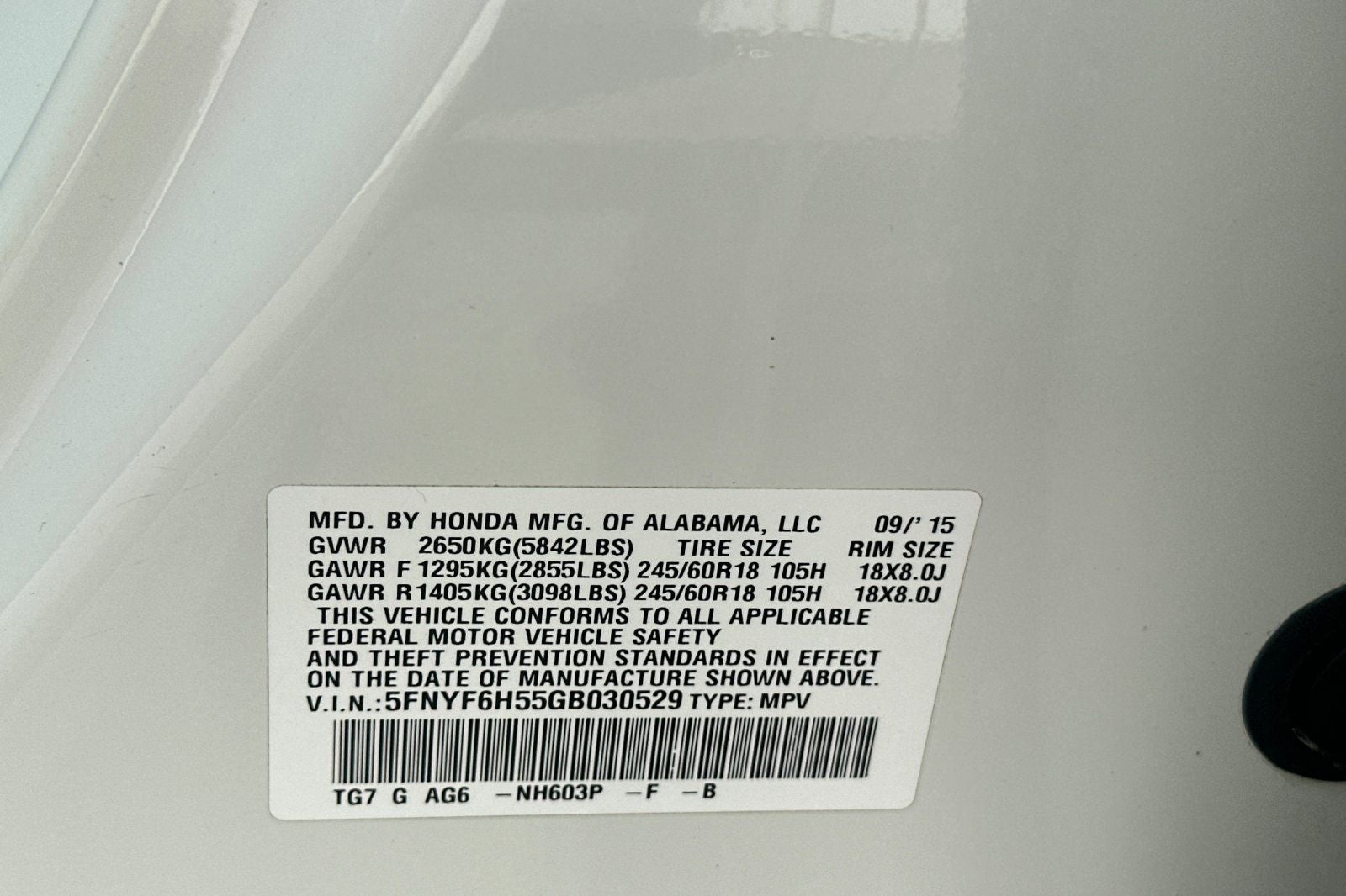 2016 Honda Pilot EX-L AWD